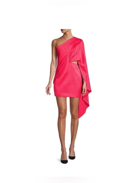 Significant Other Dresses & Skirts - Significant OtherAsymmetric One-Shoulder Mini Dress in Hot Pink Size 6